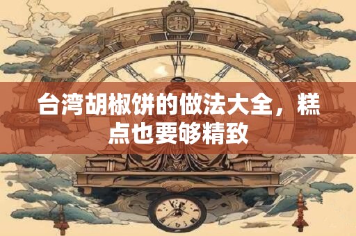 台湾胡椒饼的做法大全，糕点也要够精致