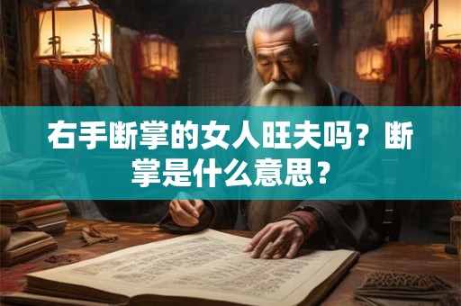 右手断掌的女人旺夫吗？断掌是什么意思？