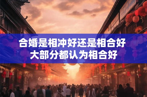 合婚是相冲好还是相合好 大部分都认为相合好