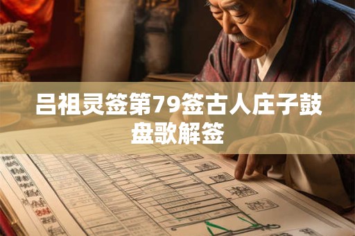吕祖灵签第73签古人王道人收妖解签