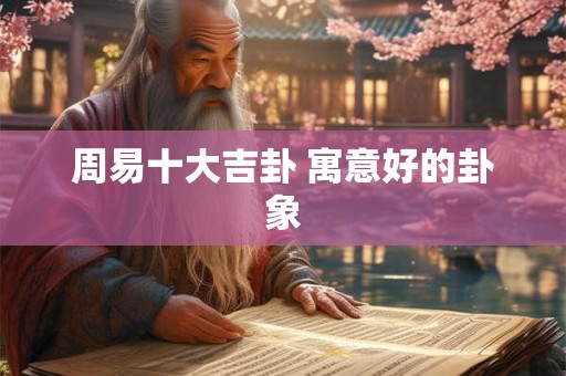 周易十大吉卦 寓意好的卦象