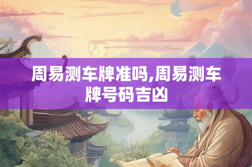 周易测车牌准吗,周易测车牌号码吉凶