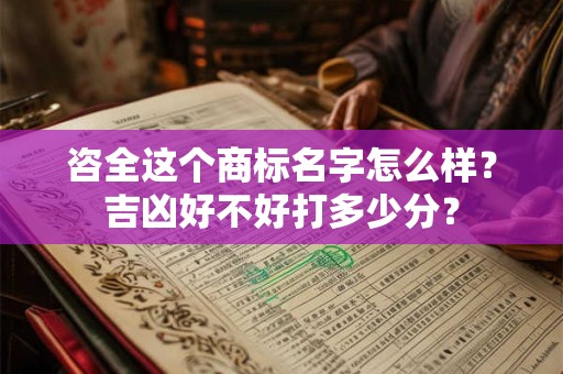 咨全这个商标名字怎么样？吉凶好不好打多少分？