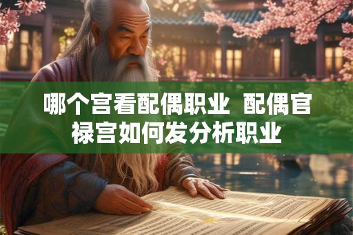 哪个宫看配偶职业  配偶官禄宫如何发分析职业