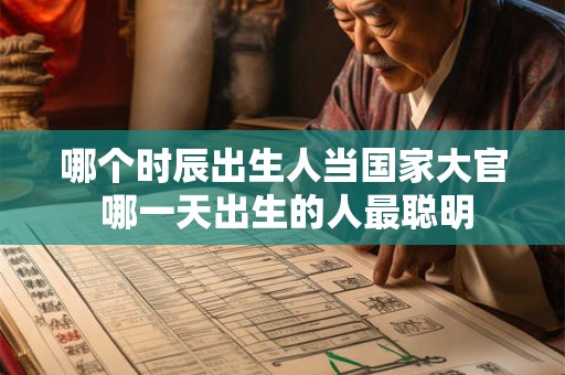 哪个时辰出生人当国家大官 哪一天出生的人最聪明