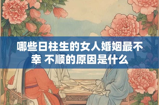 哪些日柱生的女人婚姻最不幸 不顺的原因是什么
