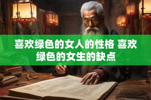 喜欢绿色的女人的性格 喜欢绿色的女生的缺点