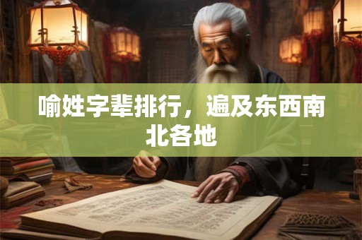 喻姓字辈排行，遍及东西南北各地