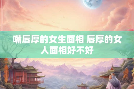 嘴唇厚的女生面相 唇厚的女人面相好不好