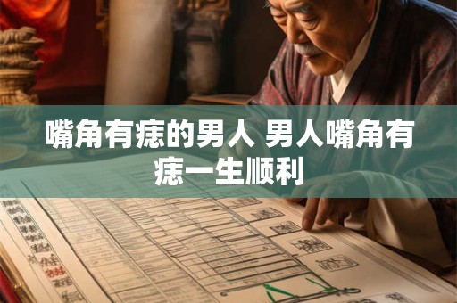 嘴角有痣的男人 男人嘴角有痣一生顺利