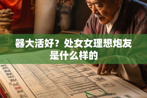 器大活好？天秤女理想炮友是什么样的