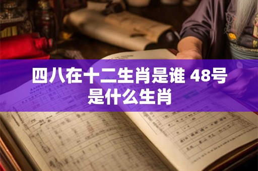 四八在十二生肖是谁 48号是什么生肖