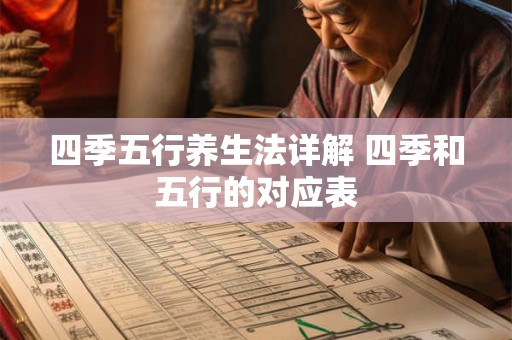 四季五行养生法详解 四季和五行的对应表