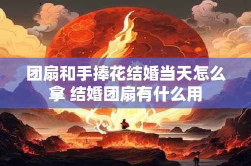 团扇是新郎早上接亲带过去吗 结婚用盖头好还是团扇好
