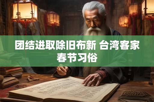 团结进取除旧布新 台湾客家春节习俗