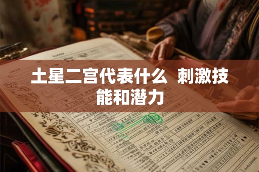 土星二宫代表什么  刺激技能和潜力
