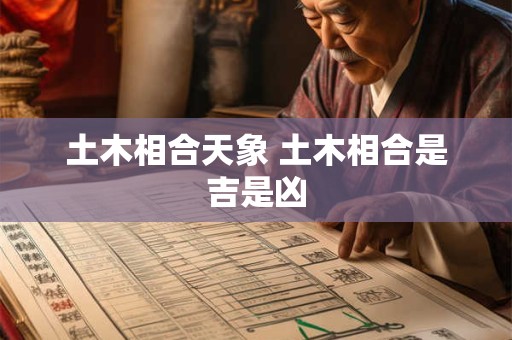 土木相合天象 土木相合是吉是凶