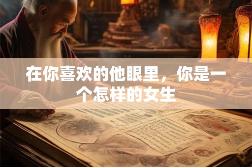 在你喜欢的他眼里，你是一个怎样的女生