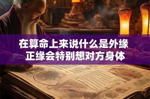 在算命上来说什么是外缘 正缘会特别想对方身体