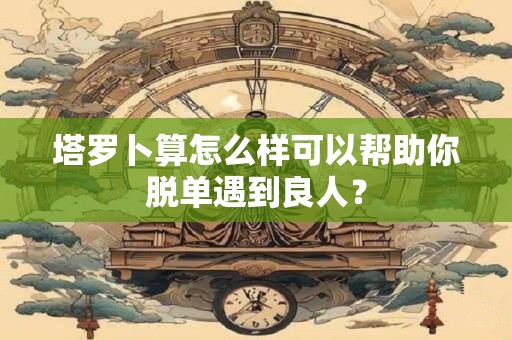 塔罗卜算怎么样可以帮助你脱单遇到良人？
