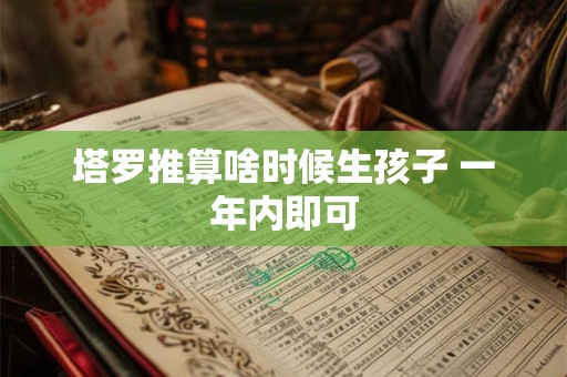 塔罗推算啥时候生孩子 一年内即可