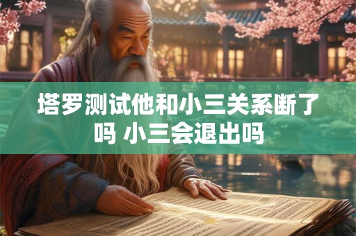 塔罗测试他和小三关系断了吗 小三会退出吗