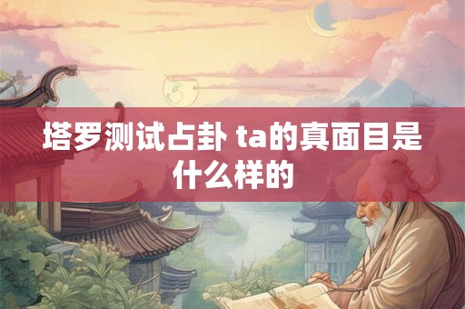 塔罗测试占卦 ta的真面目是什么样的