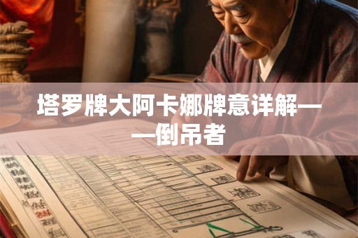 塔罗牌大阿卡娜牌意详解——倒吊者