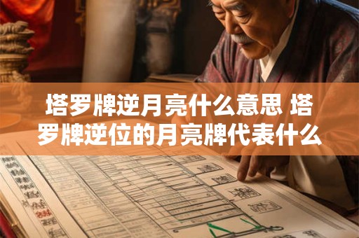 塔罗牌逆月亮什么意思 塔罗牌逆位的月亮牌代表什么意思