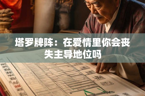 塔罗牌阵：在爱情里你会丧失主导地位吗