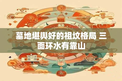 墓地堪舆好的祖坟格局 三面环水有靠山