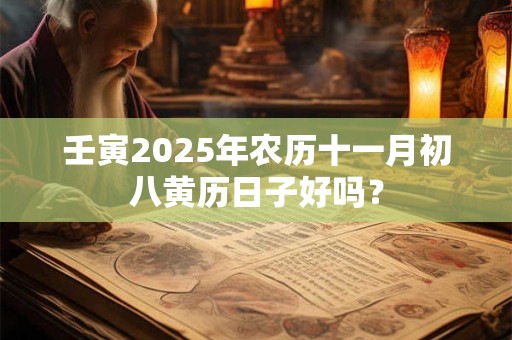 壬寅2025年农历十一月初八黄历日子好吗？