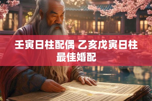 壬寅日柱配偶 乙亥戊寅日柱最佳婚配