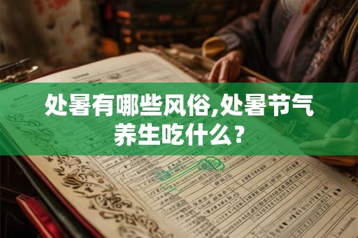 处暑有哪些注意事项？处暑代表着什么？