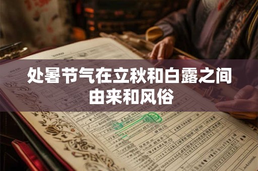处暑节气在立秋和白露之间 由来和风俗