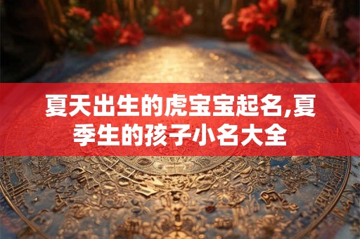 夏天出生的虎宝宝起名,夏季生的孩子小名大全