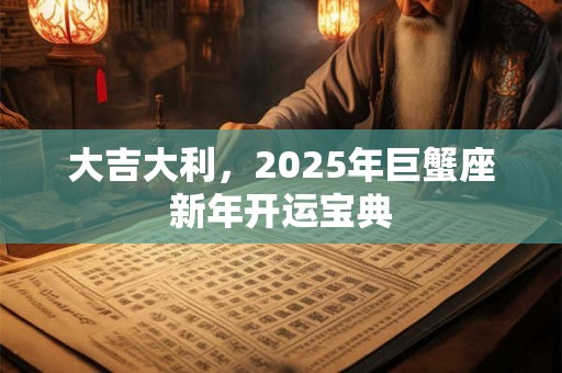 大吉大利，2025年双鱼座新年开运宝典