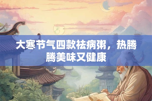 大寒节气吃什么对身体好？大寒要注意什么？