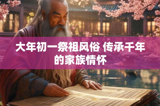 大年初一的禁忌与讲究 大年初一拜年有什么讲究