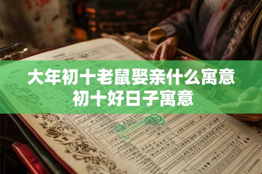 大年初十老鼠娶亲什么寓意 初十好日子寓意