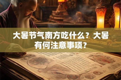 大暑节气出生的宝宝好吗，有什么特点吗？