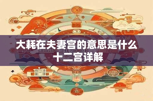 大耗在夫妻宫的意思是什么 十二宫详解