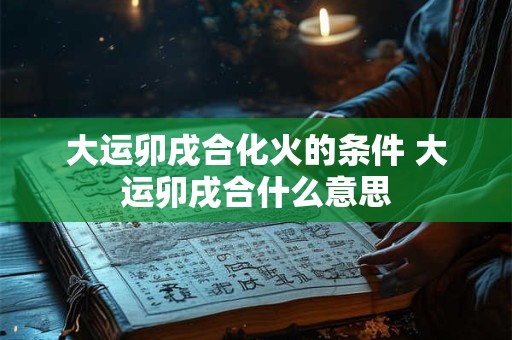 大运前会有什么不顺吗