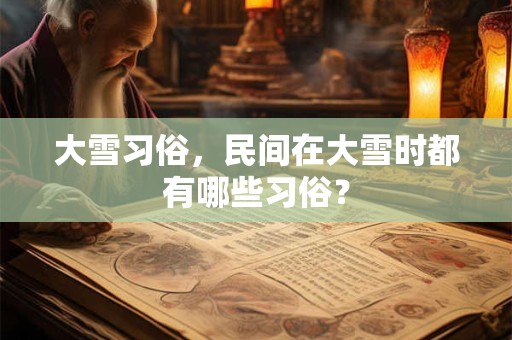 大雪养生吃哪些食物好 原则是什么 大雪养生吃哪些食物好 原则是什么