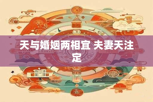 天与婚姻两相宜 夫妻天注定