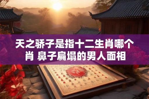 天之骄子是指十二生肖哪个肖 鼻子扁塌的男人面相