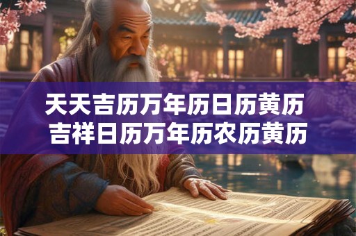 天天吉历万年历日历黄历 吉祥日历万年历农历黄历