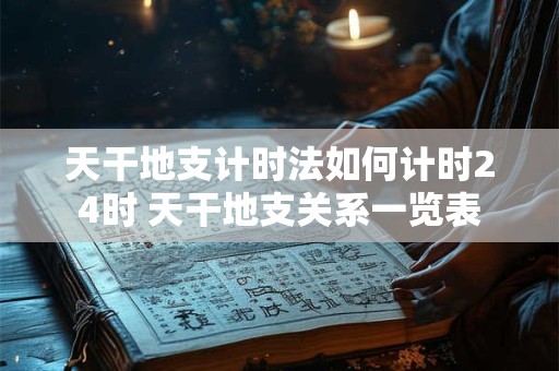 天干地支计时法如何计时24时 天干地支关系一览表