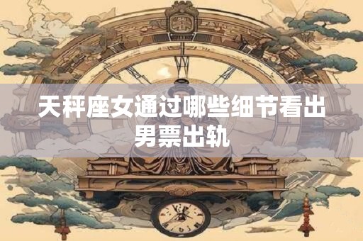 天秤座女通过哪些细节看出男票出轨