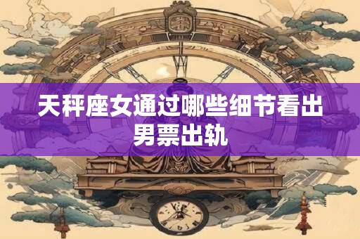 天秤座女通过哪些细节看出男票出轨